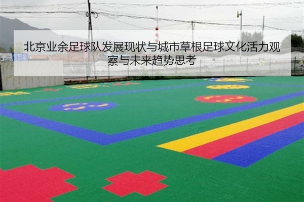 北京业余足球队发展现状与城市草根足球文化活力观察与未来趋势思考